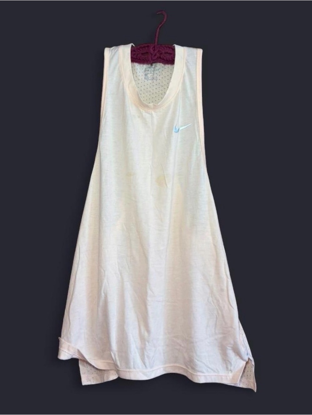 Nike Pastel Orange Sleeveless Athletic Tank with Flowy Fit